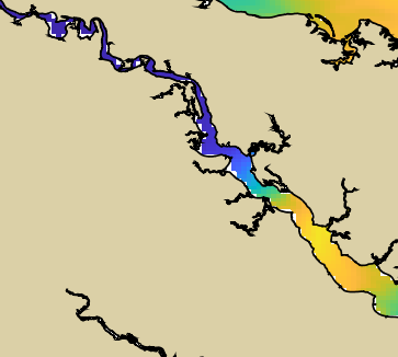 VIMS jellyfish map for today, Essex County