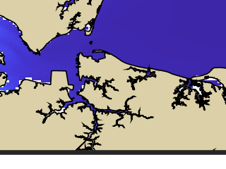 VIMS jellyfish map for today, Norfolk